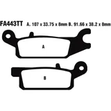 Bremsklotz Standard EBC passend für: Yamaha YFM 7370013