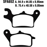 Bremsklotz Standard Scooter EBC Alternative: 7870147 passend für: Yamaha MWS, MWD, MW