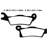 Bremsklotz Standard EBC passend für: CAN - AM Outlander, Renegade 7370040