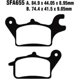 Bremsklotz Standard Scooter EBC passend für: Yamaha MWS, MWD, MW