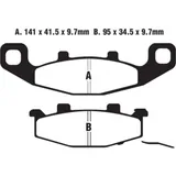 Brake pads sintered r ebc FA129R