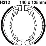Brake shoes grooved inc springs EBC gerillt for: Honda CM, XL, CL