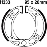 Bremsbacken mit Feder EBC gerillt passend für: Honda CRF, XR, NSS, Kymco DJ, ZX, CX