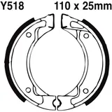 Brake shoes grooved inc springs EBC fa630 gerillt for: Yamaha DT, PW, CW