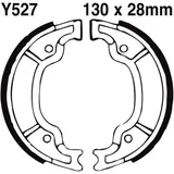 Bremsbacken mit Feder EBC gerillt passend für: Yamaha YFM, XC, DT, MBK XC, XN, YN, YQ