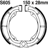 Bremsbacken mit Feder EBC gerillt passend für: Kawasaki KX, KDX, KL, Suzuki LT - F