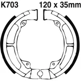 Bremsbacken mit Feder EBC gerillt passend für: Kawasaki KLR, KE, KL