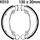 Bremsbacken mit Feder EBC gerillt passend für: Honda CB, CM, Daelim VL, VT, VS, VC