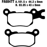 EBC Brake Pads STD for Motorcycles 7370191