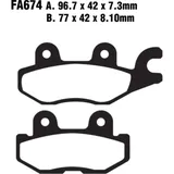 Break Pad Standard EBC FA674TT