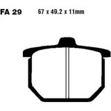 Brake pad semi - sinter v EBC fa029V for: Honda CX, GL