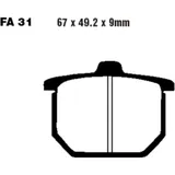 Brake pad semi - sinter v EBC fa031V for: Honda CB, CX, GL