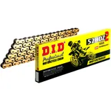 DID 520 DZ2 Standardkette Gold/Schwarz offen mit Clipschloss für Sportmotorräder