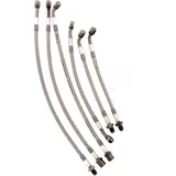 Bremsschlauch Stahlflex Kit Anschluss anthrazit 6 - teilig passend für: BMW K 7570106