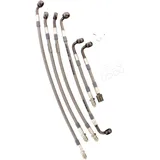 Bremsschlauch Stahlflex Kit Anschluss anthrazit 6 - teilig passend für: BMW K 7570107