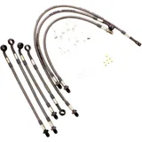 Bremsschlauch Stahlflex Kit Anschluss anthrazit 7 - teilig passend für: Honda CBR