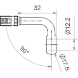 VARIO BANJO FITTING TYP219 12MM 90DEG BLACK