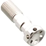 BANJO BOLT DOUBLE M10X1.25 ALU RACING SILVER