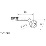 VARIO BANJO FITTING TYP040 10 MM 45DEGS CHROM