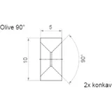 OLIVE TYP010 2 x Concave 90° Diameter 10mm