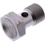 Hohlschraube M12X1 Edelstahl silber für Motorräder