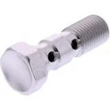 Banjo Bolt Double M10x1 Aluminium Silver