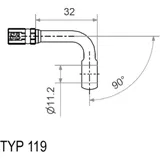 Vario HD TYP119 11.2 mm 90° Ringfitting silber