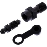 Banjo Bolt Single M10x1 with Bleed Nipple for Motorcycles