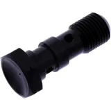 Hohlschraube doppelt M10 x 1 Edelstahl schwarz für Motorräder