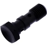 Hohlschraube doppelt M10x1.25 aus schwarzem Edelstahl