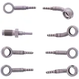 Bremsschlauch Stahlflex Kit Anschluss silber 4 - teilig passend für: BMW R