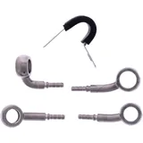 Bremsschlauch Stahlflex Kit Anschluss silber 2 - teilig passend für: Ducati Multistrada