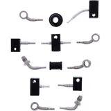 Bremsschlauch Stahlflex Kit Anschluss silber 6 - teilig passend für: Honda CB