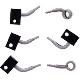 Braided steel brake hose kit fittings silver 3 piece for: Honda CB