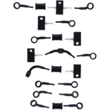 Bremsschlauch Stahlflex Kit Anschluss schwarz 10 - teilig passend für: Honda CBR