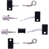 Bremsschlauch Stahlflex Kit Anschluss silber 4 - teilig passend für: Honda FJS