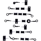 Bremsschlauch Stahlflex Kit Anschluss schwarz 9 - teilig passend für: Honda VFR