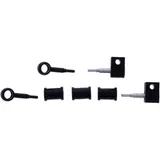 Braided steel brake hose kit fittings black 2 piece for: Kawasaki Vulcan