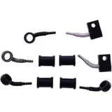 Bremsschlauch Stahlflex Kit Anschluss schwarz 3 - teilig passend für: Kawasaki Z