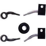Bremsschlauch Stahlflex Kit Anschluss schwarz 2 - teilig passend für: Kawasaki Z