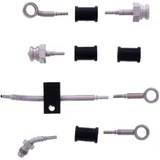 Bremsschlauch Stahlflex Kit Anschluss silber 4 - teilig passend für: Suzuki AN