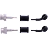 Bremsschlauch Stahlflex Kit mit schwarzen Anschlussstücken 2-teilig