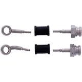 Bremsschlauch Kit Stahlflex Anschlüsse silber 2-teilig