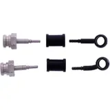 Bremsschlauch Stahlflex Kit Anschlüsse schwarz 2-teilig