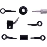 Bremsschlauch Stahlflex Kit Anschluss schwarz 3-teilig 1178929 Bremsschlauch Stahlflex Kit Anschluss schwarz 3-teilig 1178929