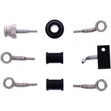 Bremsschlauch Stahlflex Kit Anschlüsse silber 3-teilig für Motorräder 7576153