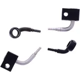 Bremsschlauch Stahlflex Kit Anschluss schwarz 2-teilig 1178938