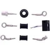 3-Piece Braided Steel Brake Hose Kit Silver