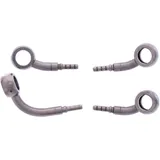 BRAIDED STEEL BRAKE HOSE KIT FITTINGS 2 PIECE