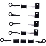 Stahlflex Bremsschlauch Kit mit schwarzen Anschlüssen 5-teilig